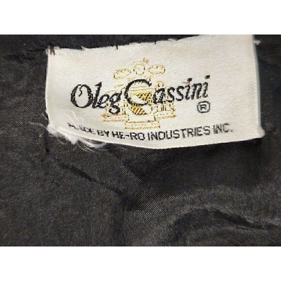 Oleg Cassini V-Neck Scalloped Black Jewel Beaded Sequin Silk Top Size Sm… - Picture 9 of 9